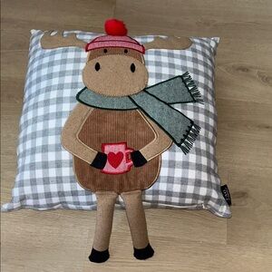 F.A.O SCHWARZ reindeer pillow holiday